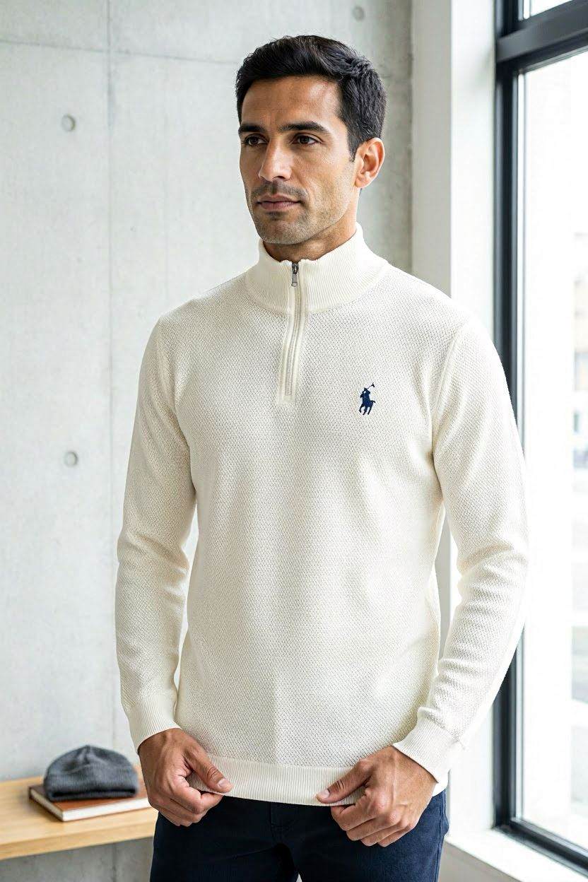Men's Sweater Pearl white