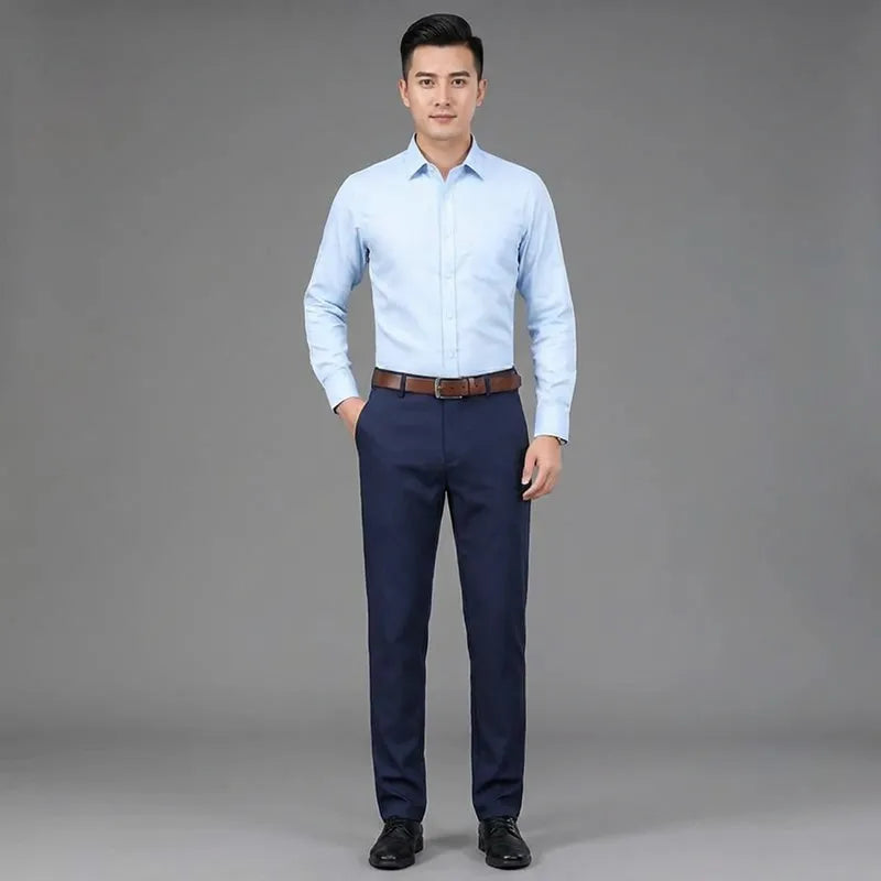 Men's navy blue trousers