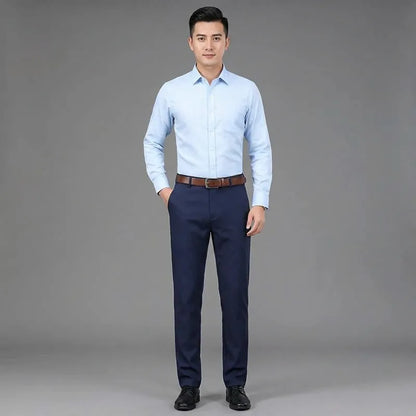 Men's navy blue trousers